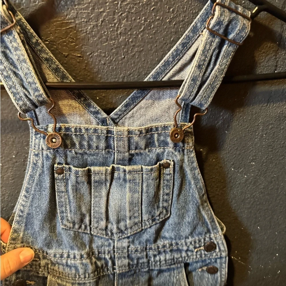 OshKosh B'gosh Blue Denim Overalls with Adjustable Straps